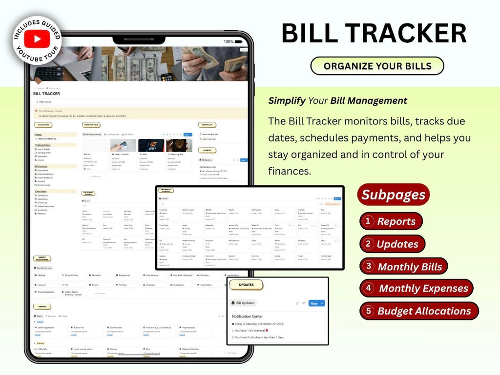 All-In-One Budget Tracker | Notion