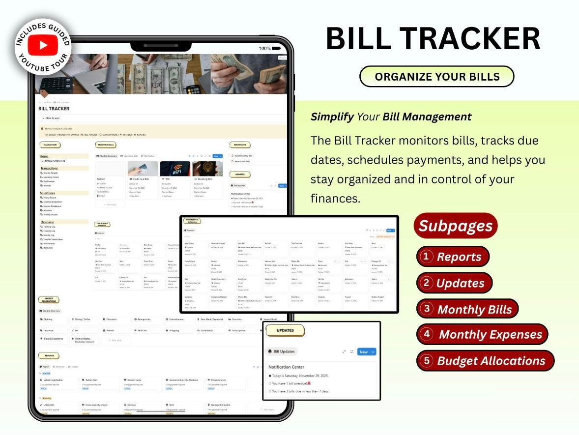 All-In-One Budget Tracker | Notion