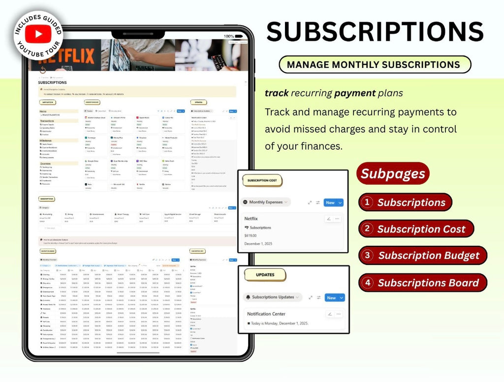 All-In-One Budget Tracker | Notion
