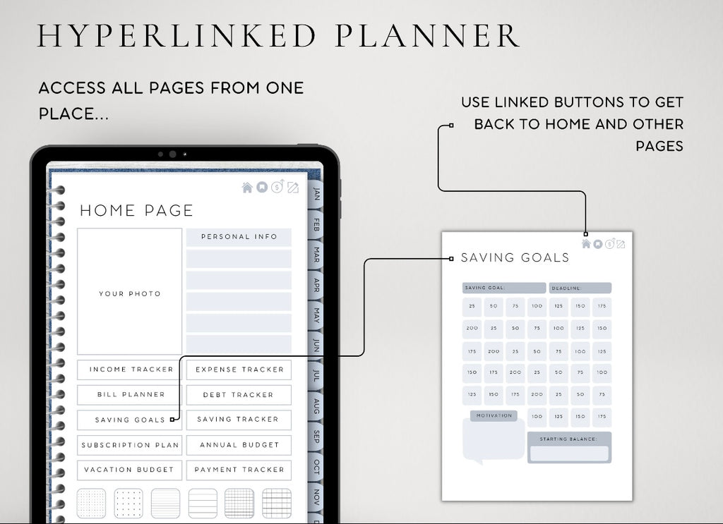 All-In-One Budget Template - GoodNotes, Notability, Noteshelf, NotesWriter, etc