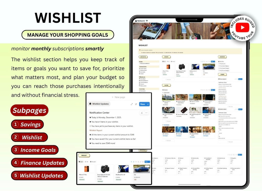 All-In-One Budget Tracker | Notion